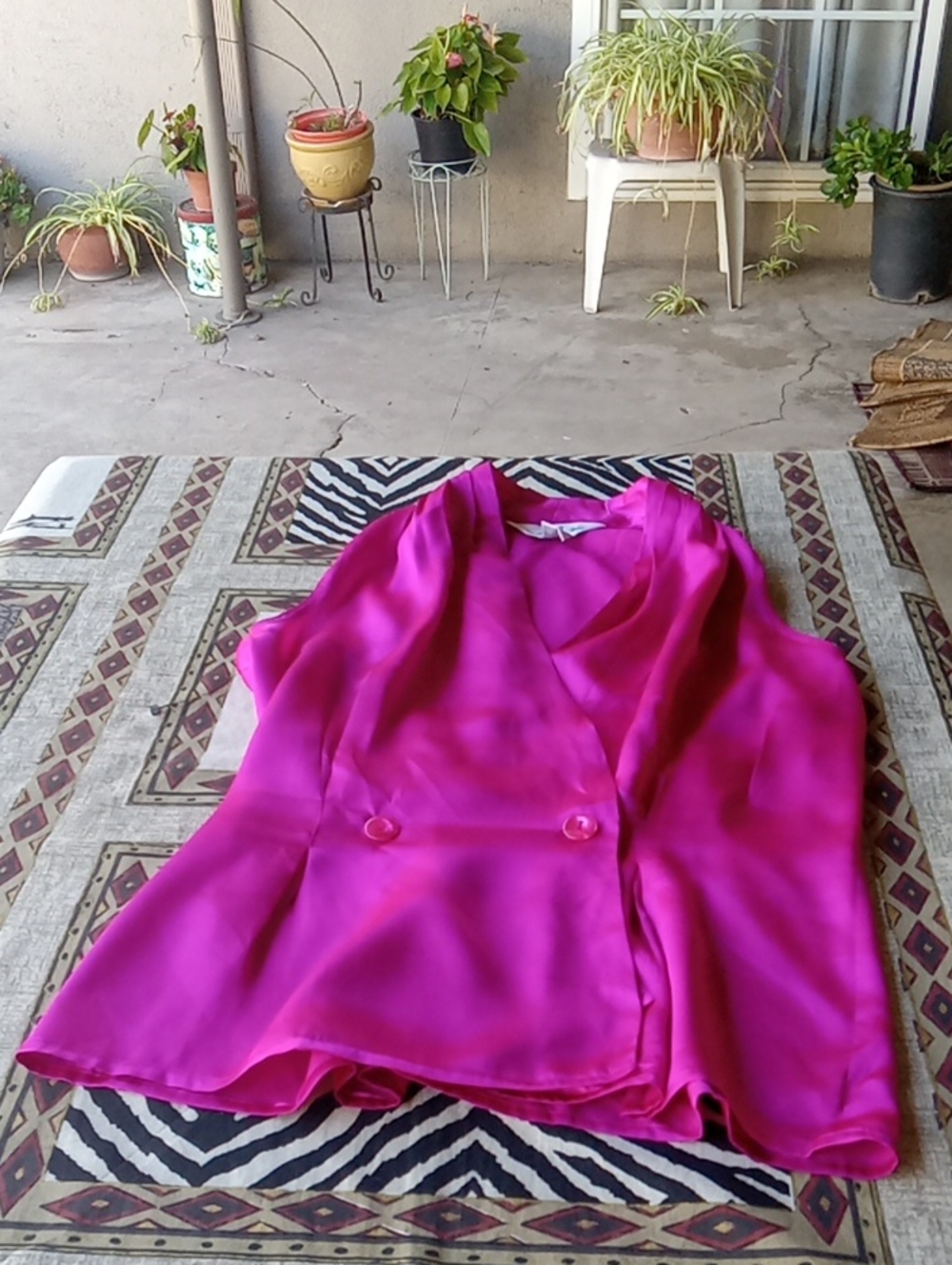 BRIGHT FUSCHIA SUNNY LEIGH BLOUSE